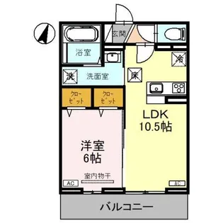 GLOIRE COURT【1階】の間取り