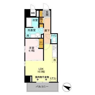 GRAN COURT YONO【7階】の間取り