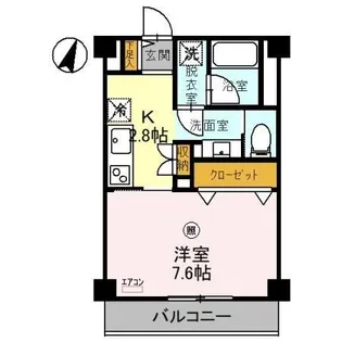 アース【2階】の間取り