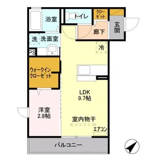 I.ヴィレッジ EAST【2階】の間取り