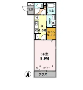 グランディール【1階】の間取り