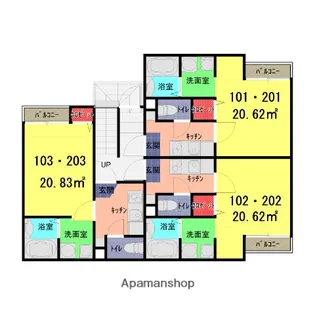 BELEZA七里【1階】の間取り