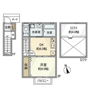 フィオーレ盆栽【2階】の間取り
