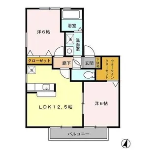 プルメリア【2階】の間取り