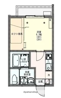 KLEIS岩槻Ⅱ【201号室】の間取り