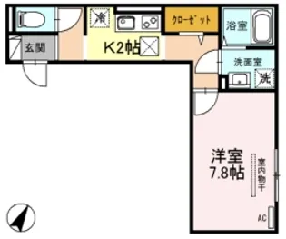 アブリール【1階】の間取り