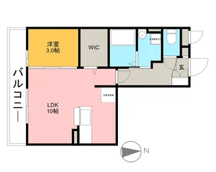 ルーヴル三橋 A【2階】の間取り