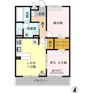 ラヴィーヌ【2階】の間取り