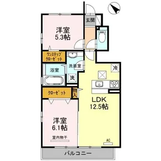 エスポワール Ⅰ【1階】の間取り