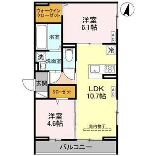 BLEU LAPIN【2階】の間取り