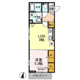 コスモス【3階】の間取り
