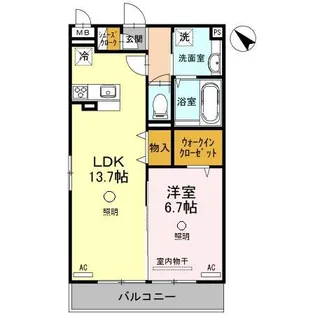 グレイス東大宮【2階】の間取り