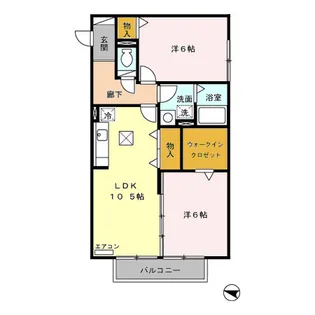 コートクレアール【1階】の間取り