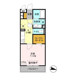 リベルタ東大成【1階】の間取り