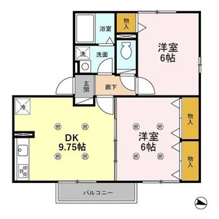 カサグランデ D【2階】の間取り