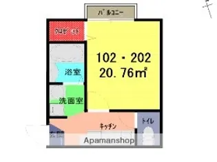 moca【2階】の間取り