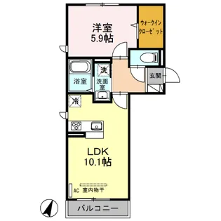エクシー大宮【3階】の間取り