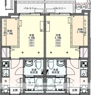 KEIAI RESIDENCE 東大宮【1階】の間取り