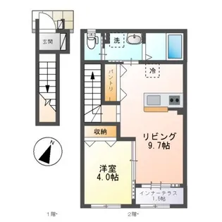 ILE VILLAGE(イル ヴィラージュ)【2階】の間取り