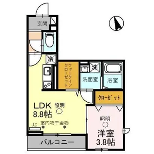 BRILLER 東大宮【2階】の間取り
