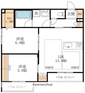 イル・ラシーヌⅣ【2階】の間取り