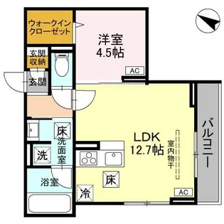リーセント ビオラ【1階】の間取り