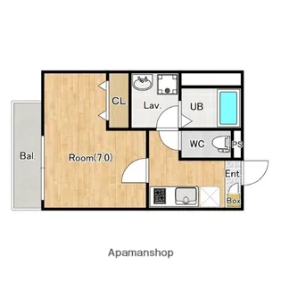 ジーメゾン大宮七里ウエスト【3階】の間取り