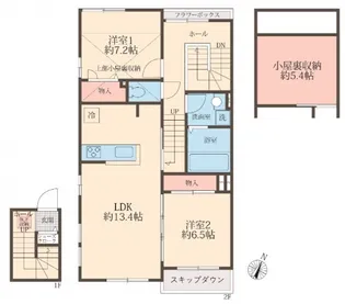 アイビスコートⅡ【2階】の間取り