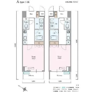 ロイジェントさいたま新都心【8階】の間取り