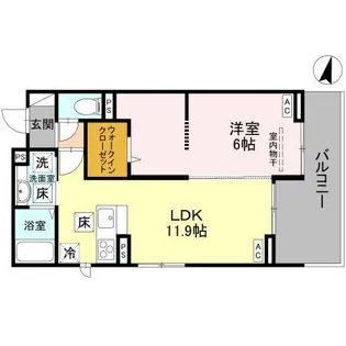 グランヴィル【1階】の間取り