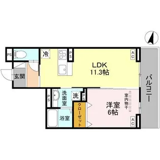 グランヴィル【2階】の間取り