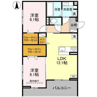 すずらん【3階】の間取り
