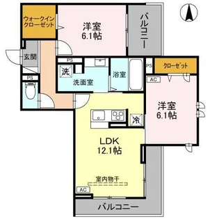 すずらん【3階】の間取り