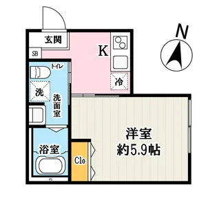メゾン・ダルジャン西大宮【3階】の間取り