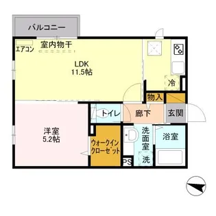 フォレストコート大宮【1階】の間取り