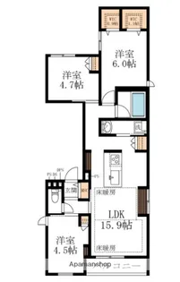 PALAIS RAFFINE【3階】の間取り