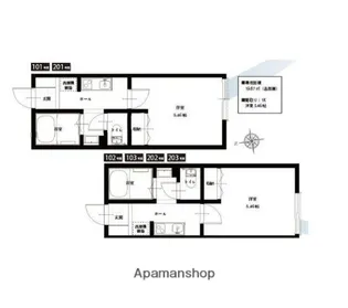 アクアガーデン【2階】の間取り