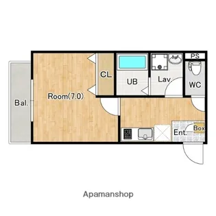 カレント大和田【1階】の間取り