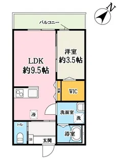 ルピナス東門前【2階】の間取り