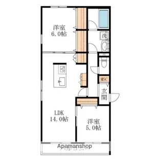 グリーンコート桜木町【3階】の間取り