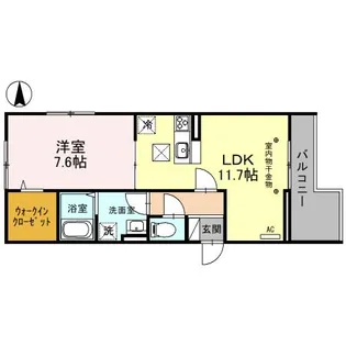 エスペランサ・ルミエール エスペランサ【1階】の間取り