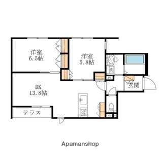 シェトワさいたま新都心【1階】の間取り