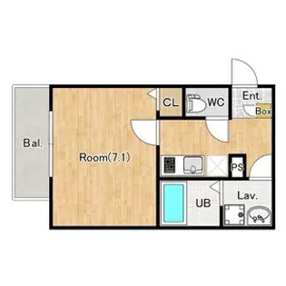 ジーメゾン見沼新堤【305号室】の間取り