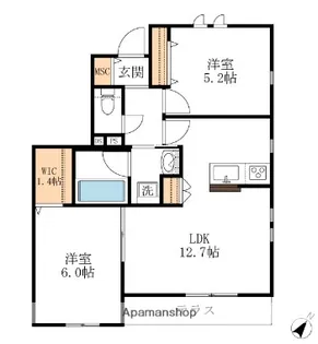 メゾン コンフォート【1階】の間取り