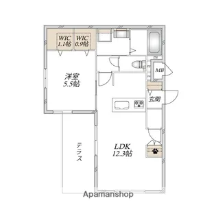 RUBEUS OMIYA【2階】の間取り