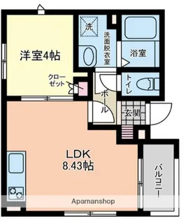 コンフィデンス東大宮C【2階】の間取り