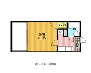 レジデンスカープ大宮【5階】の間取り