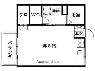 グリーンハイム【102号室】の間取り