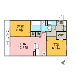 フォレスト神明【3階】の間取り