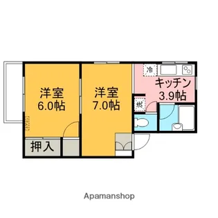 泉荘Ⅱ【203号室】の間取り